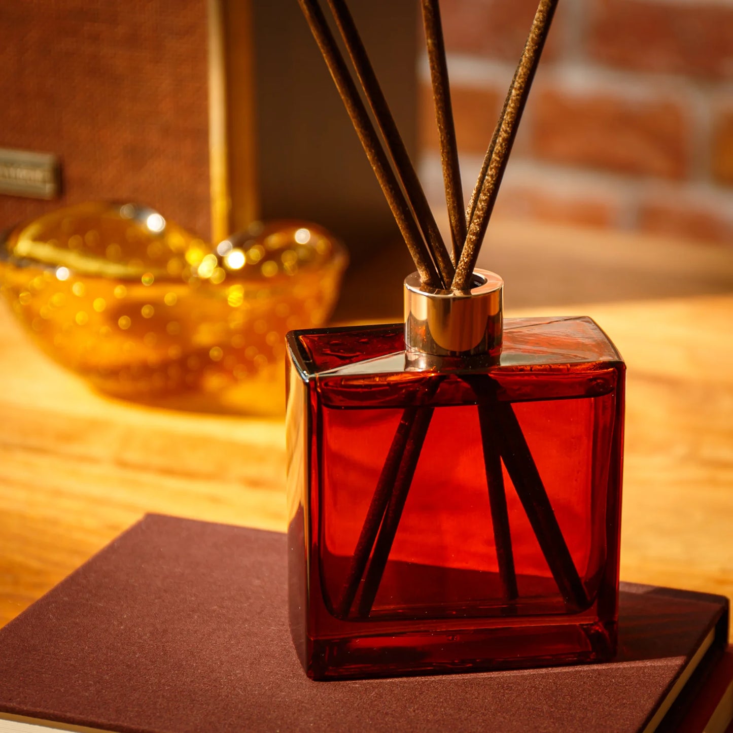 Woodblock Reed Diffuser - Dark Cassis