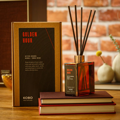 Woodblock Reed Diffuser - Golden Hour