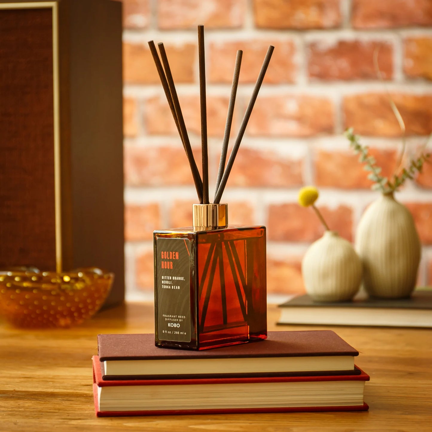 Woodblock Reed Diffuser - Golden Hour