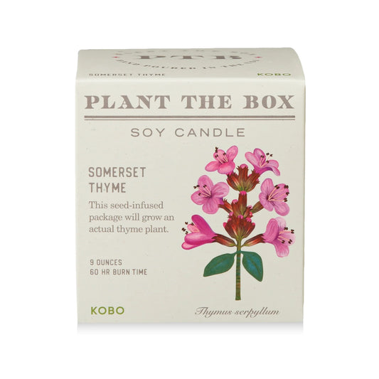 Plant The Box Candle - Somerset Thyme