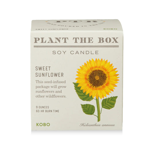 Plant The Box Candle - Sweet Sunflower