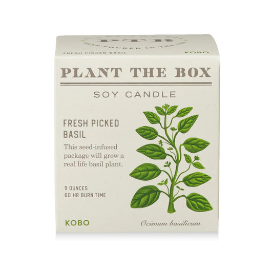 Plant The Box Candle - Fresh Picked Basil