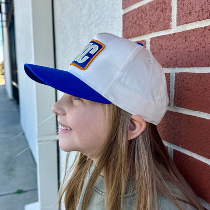 Youth OKC Bolt Hat - Royal Blue/Cream