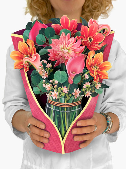 Dear Dahlia 3D Pop Up Bouquet