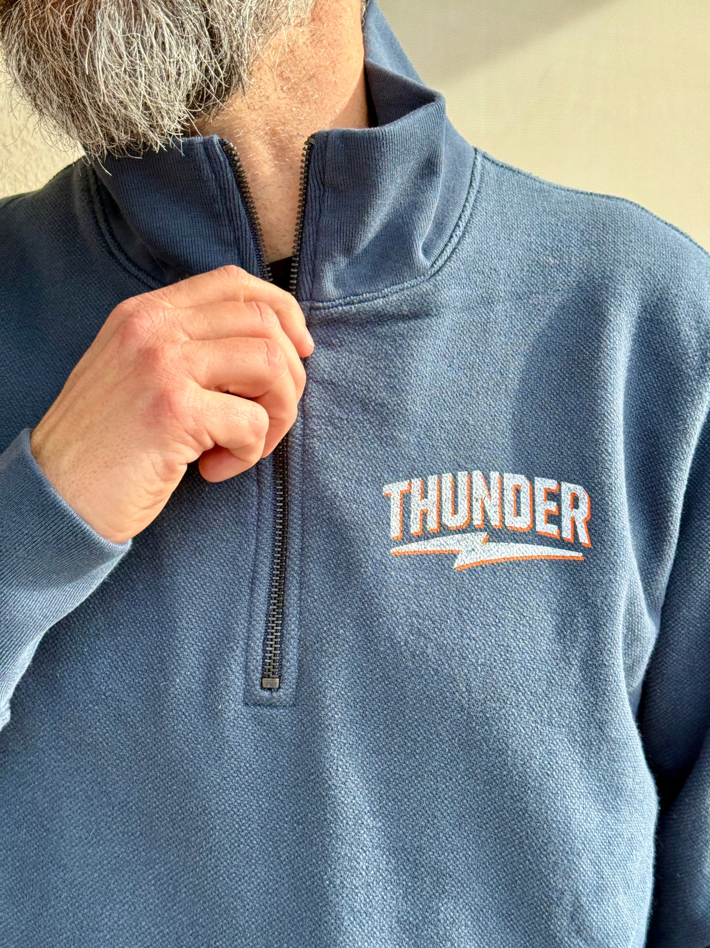 Thunder Bolt Hampton 1/2 Zip - Indigo