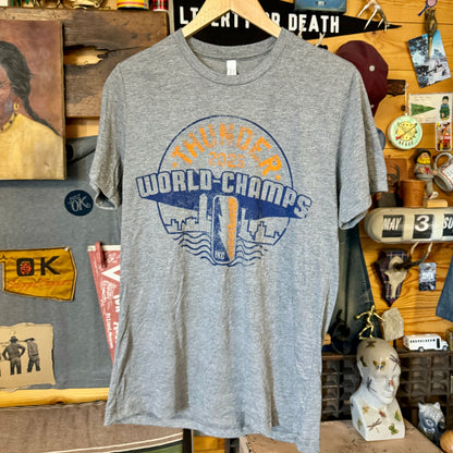 Thunder World Champs Adult Tee - Grey