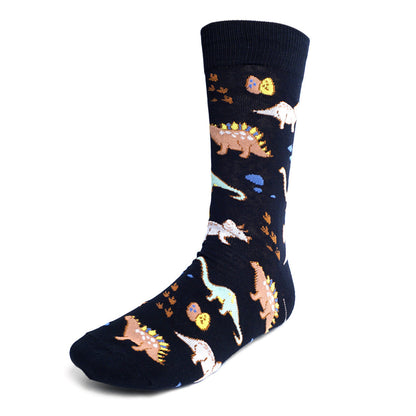 Men's Black Dinosaur Socks