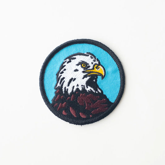 Bald Eagle Embroidered Iron On Patch