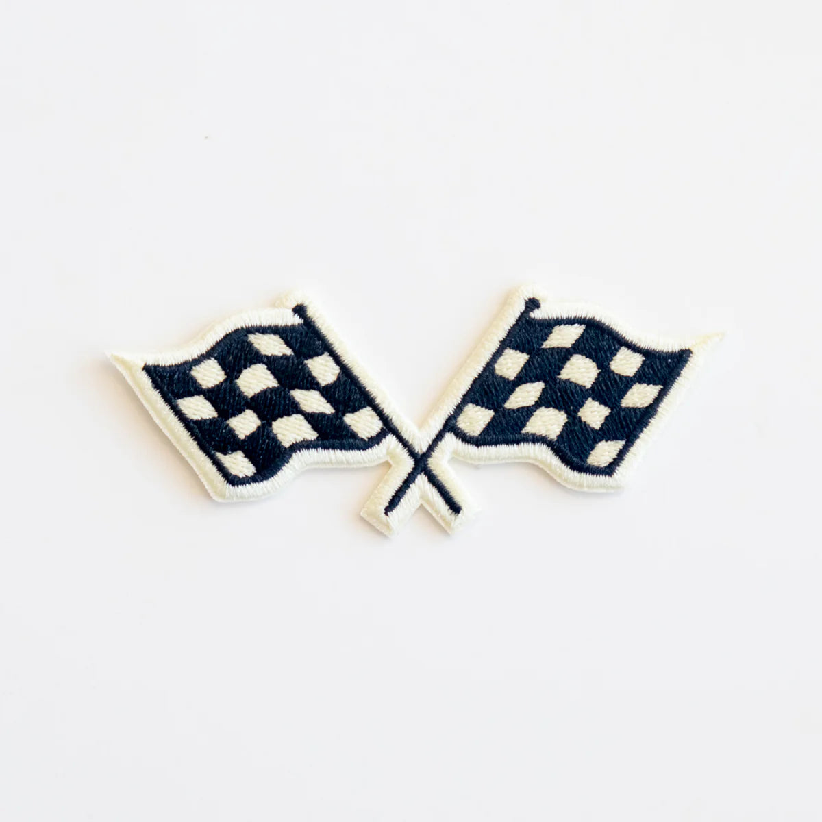 Racing Flags Embroidered Iron On Patch