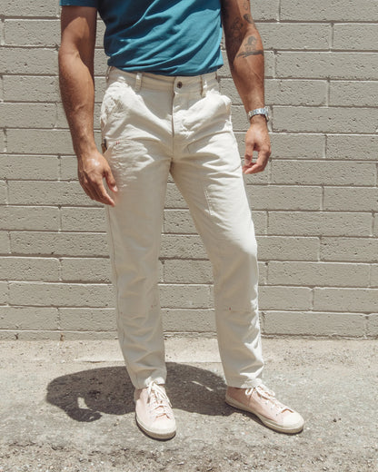 Dungaree Pant in Craft Canvas
