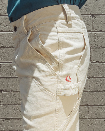 Dungaree Pant in Craft Canvas