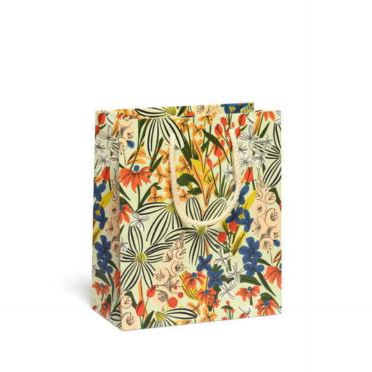 Striped Florals Gift Bag - Medium