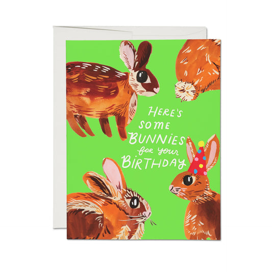 Here's Some Bunnies Greeting Card