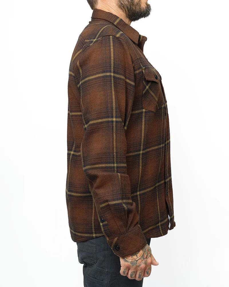 Destroyer Flannel - Burnt Brown