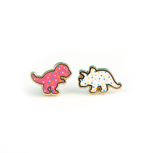 Dino Cookie Enamel Earrings