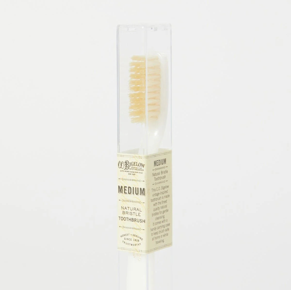 Natural Bristle Toothbrush - Medium Ivory