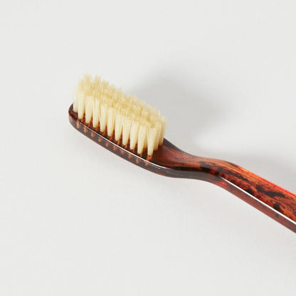 Natural Bristle Toothbrush - Medium Tortoise