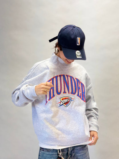 Women's Thunder Mock Neck Pullover - Grey Relay