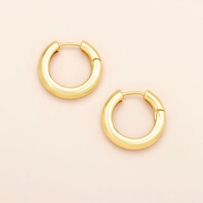 Medium Stellar Hoop/Gold Vermeil