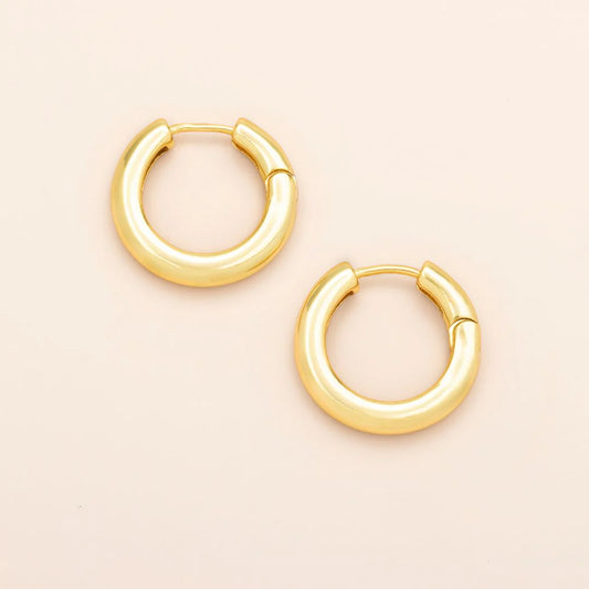 Medium Stellar Hoop/Gold Vermeil