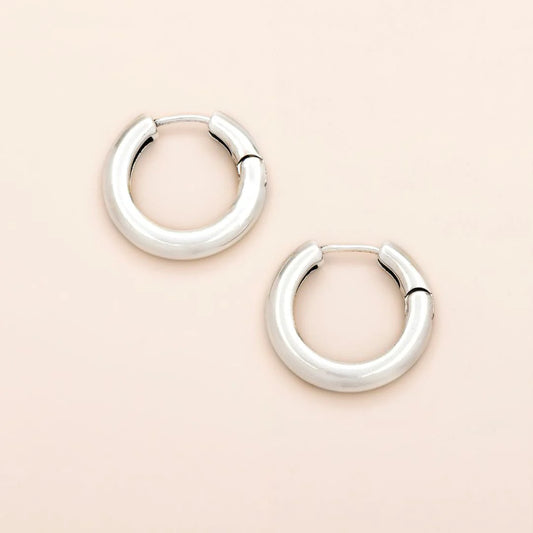 Medium Stellar Hoop/Sterling Silver