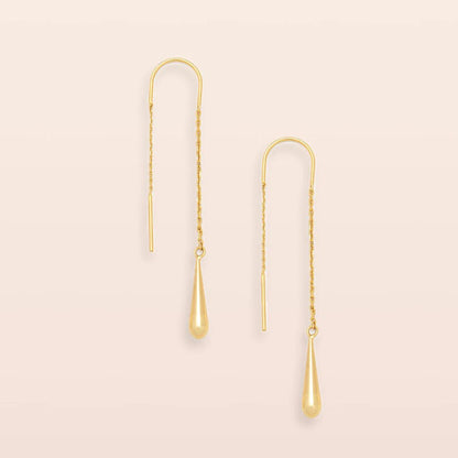 Teardrop Threader/Gold Vermeil
