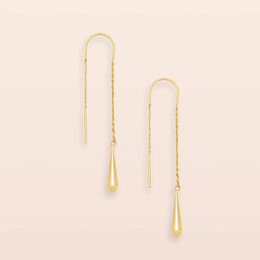 Teardrop Threader/Gold Vermeil