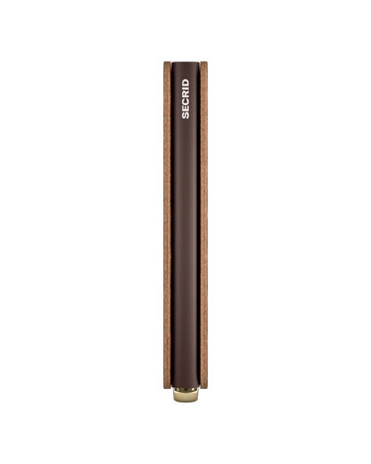 Premium Slimwallet Emboss Lines Cognac +