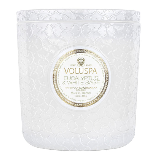 Luxe Candle - Eucalyptus & White Sage