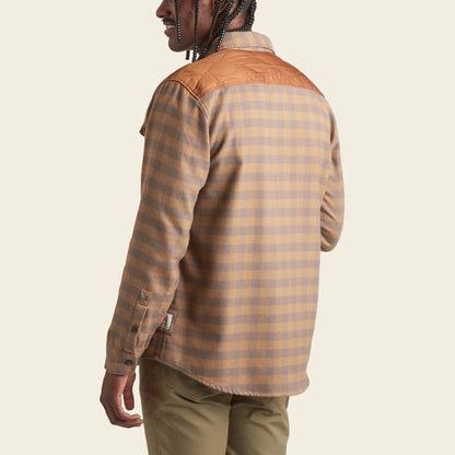 Quintana Quilted Flannel : Cody Check - Tannin