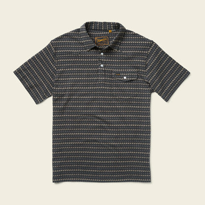 Ranchero Jacquard Polo: Illusion Jacquard - Antique Black