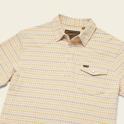 Ranchero Jacquard Polo: Illusion Jacquard - Oatmeal Heather