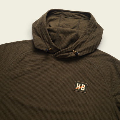 Palo Duro Grid Fleece Hoodie - Deep Woods