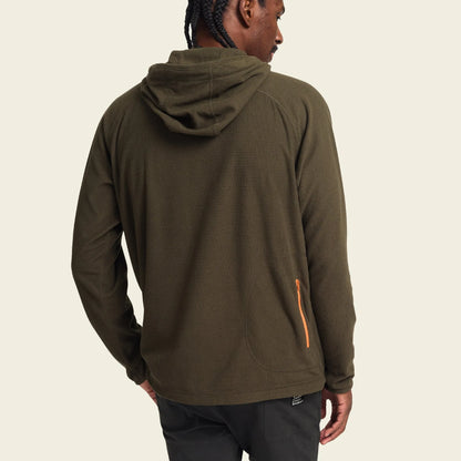 Palo Duro Grid Fleece Hoodie - Deep Woods