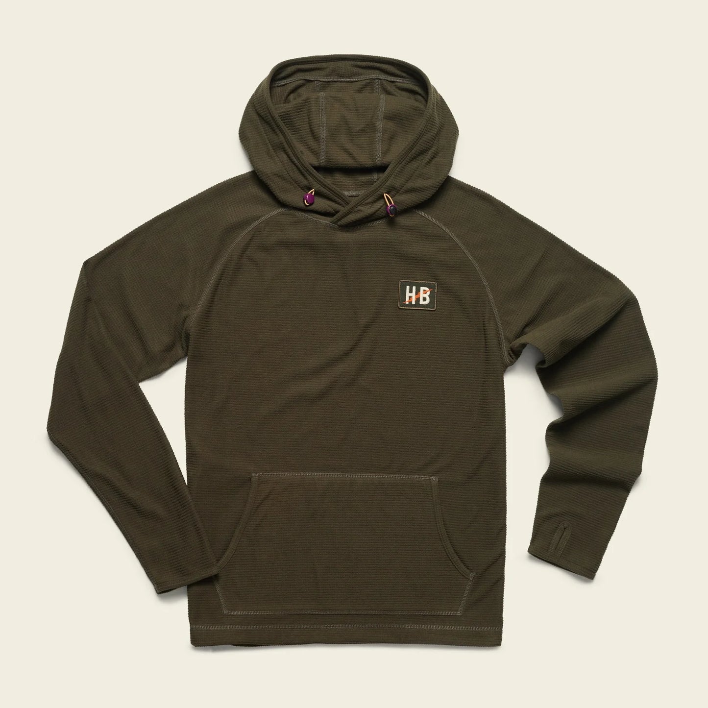 Palo Duro Grid Fleece Hoodie - Deep Woods