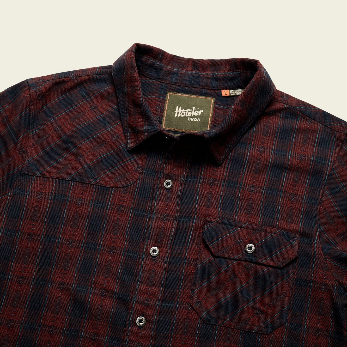 Harker's Flannel - Barrett Plaid : Burgundy