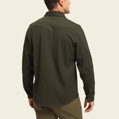 Stockman Stretch Snapshirt - Deep Woods