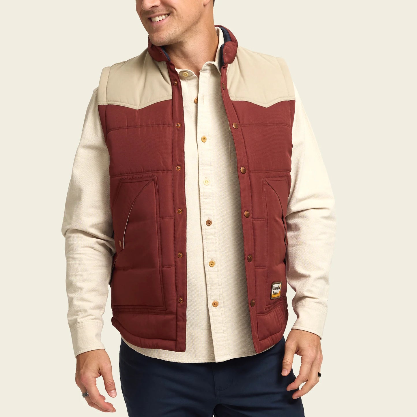 Rounder Vest -Terracotta/Putty