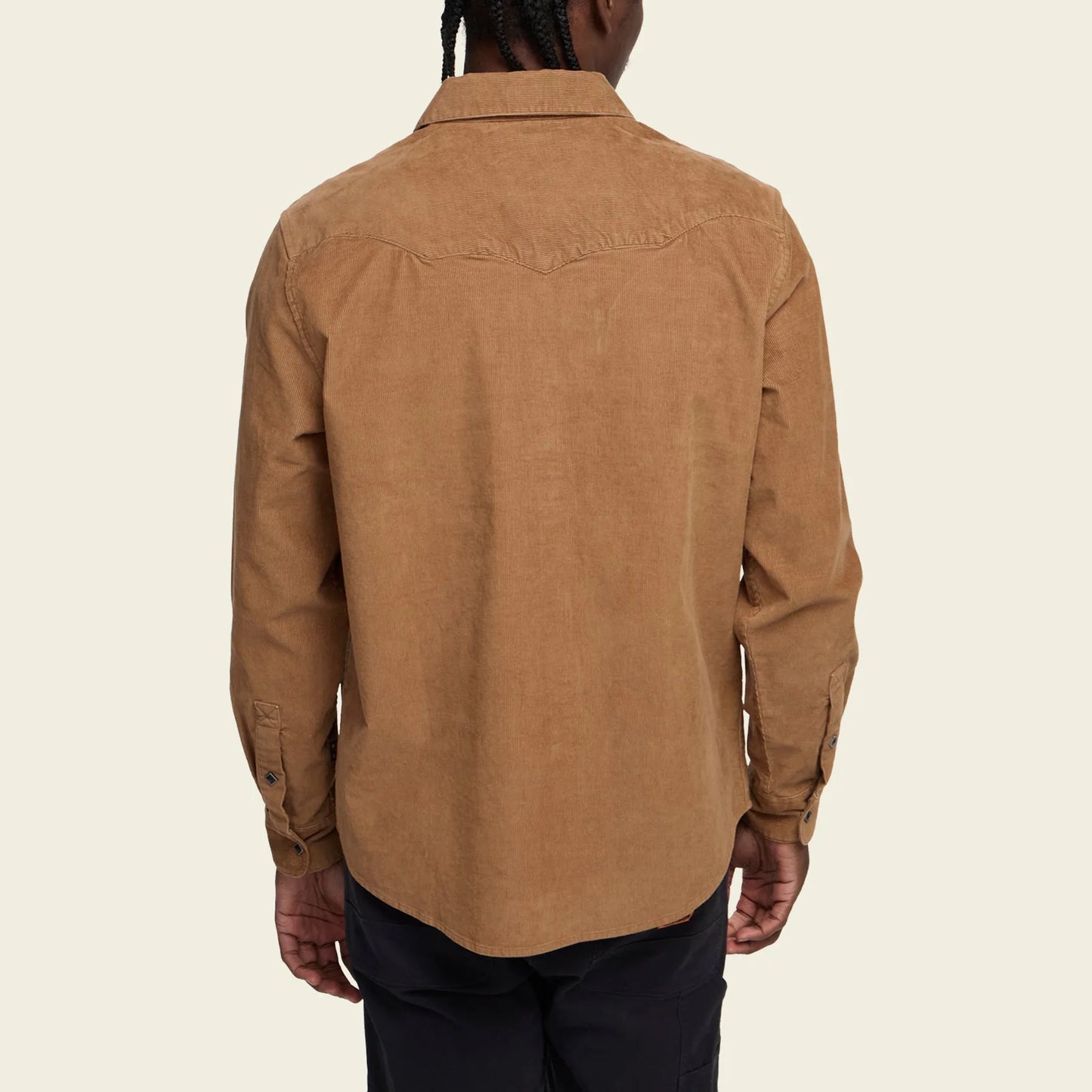 Banning Corduroy Snapshirt - Mink Brown