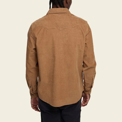 Banning Corduroy Snapshirt - Mink Brown