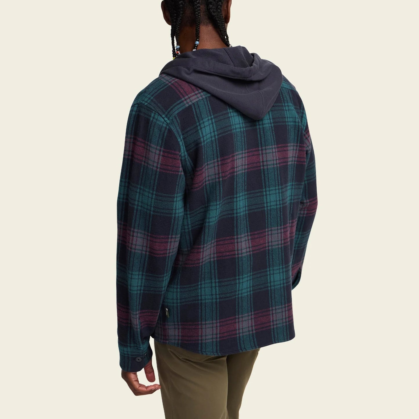 Salvo Hooded Blanket Flannel - Mesa Plaid : Midnight