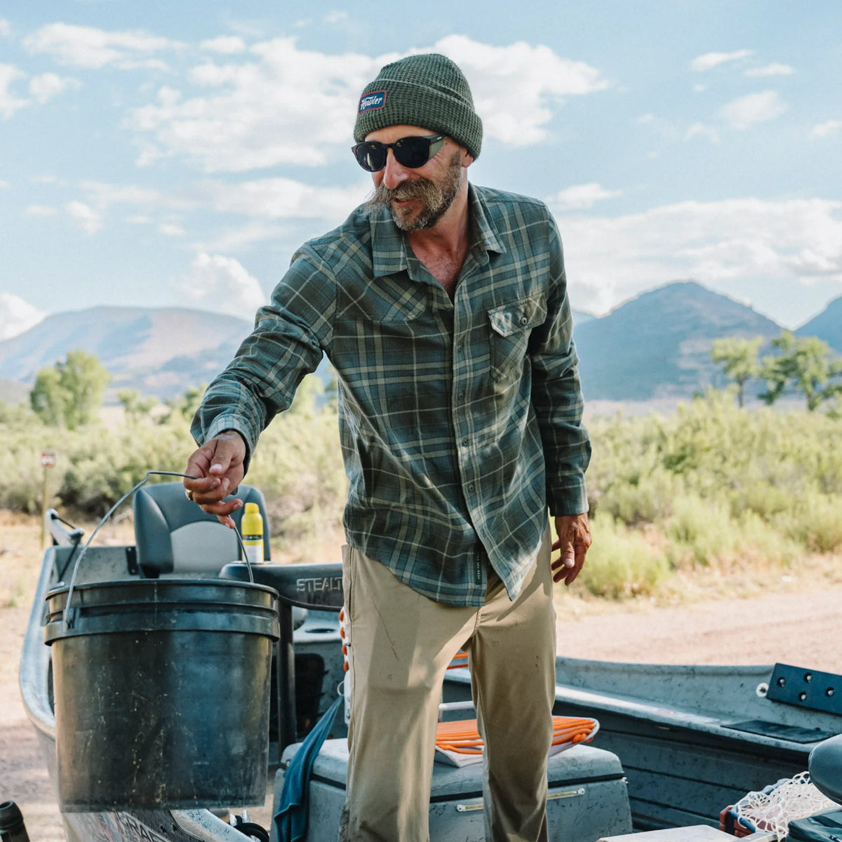 Harker’s Flannel - Kempton Plaid : Beluga