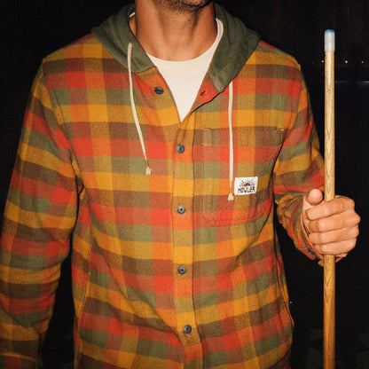 Salvo Hooded Blanket Flannel - Grice Plaid : Hayride