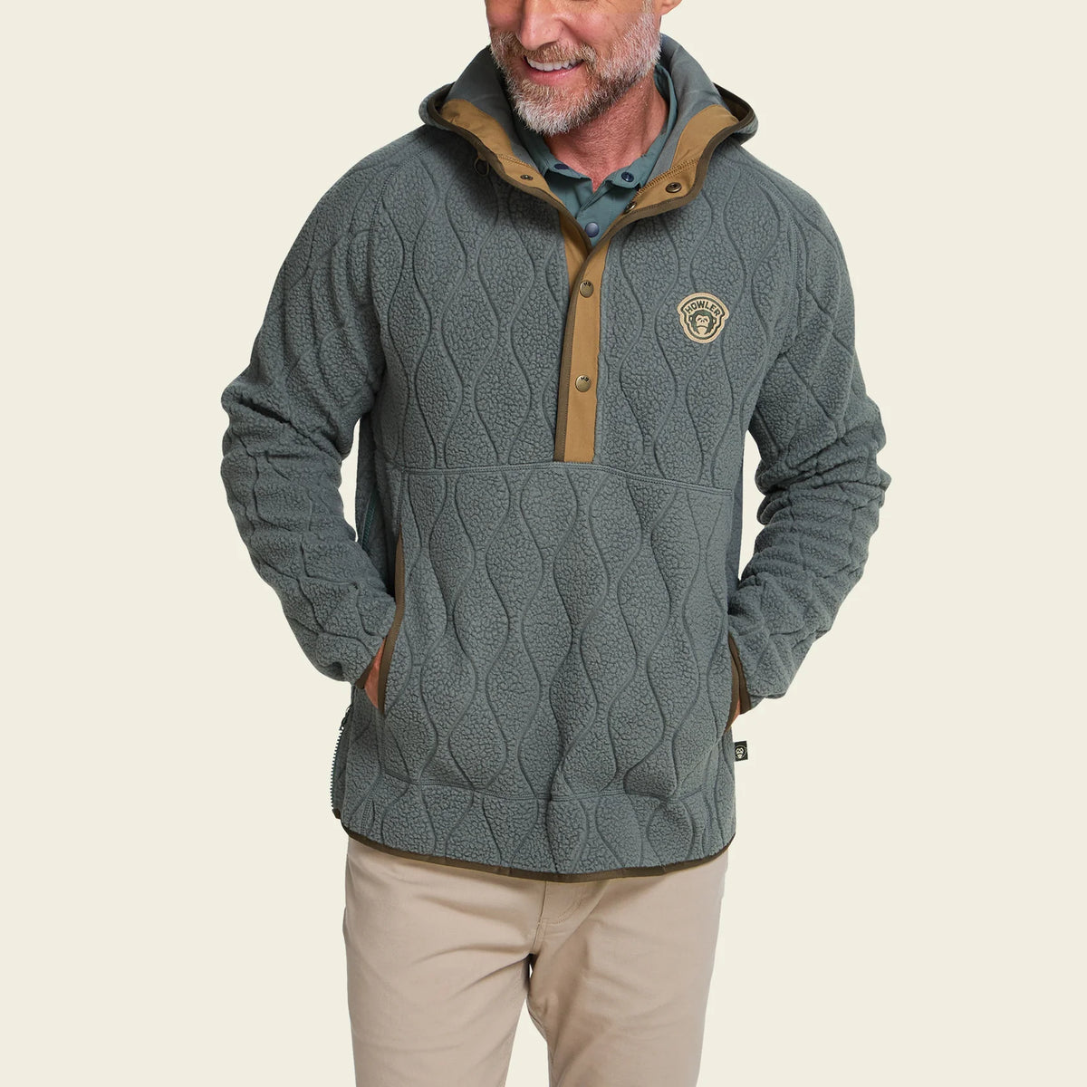 Chisos Hooded Pullover - Capillary Waves : Stormy Sea