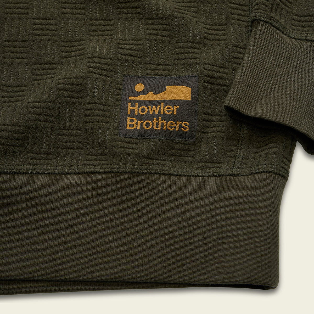 Eleos Fleece Crewneck : Grids : Army