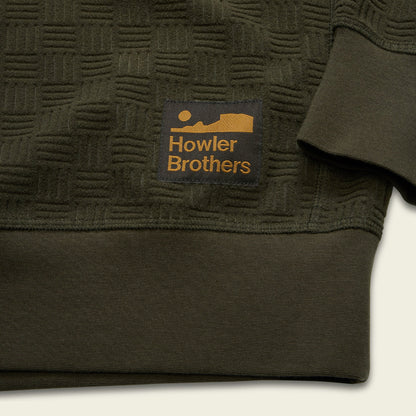 Eleos Fleece Crewneck : Grids : Army