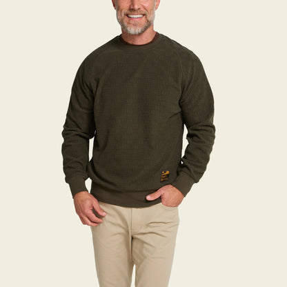 Eleos Fleece Crewneck : Grids : Army