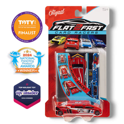 Flat 2 Fast Card Racers - Red