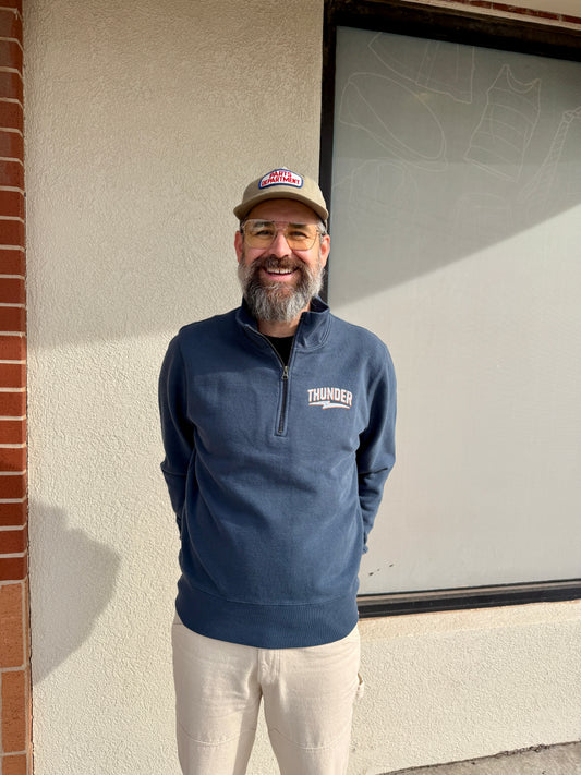 Thunder Bolt Hampton 1/2 Zip - Indigo