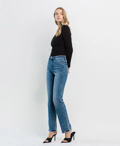 High Rise Straight Jeans - Illuminate